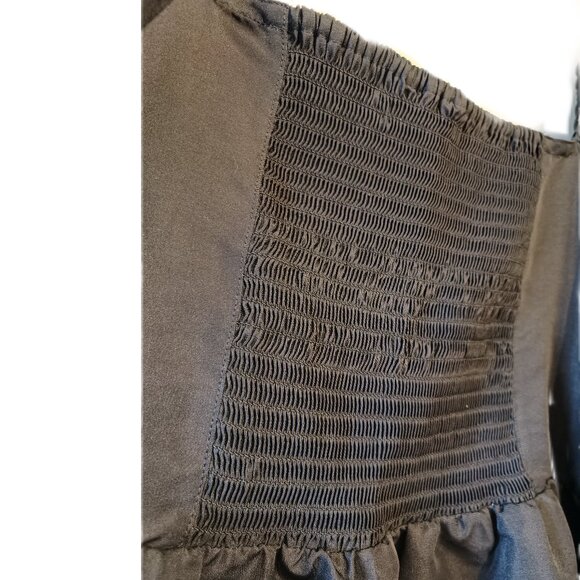 Levi's Women's Dolci Baby Doll Dress || short black square neck dress - Picture 4 of 7